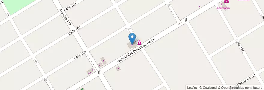 Mapa de ubicacion de Frigorífico en Arjantin, Buenos Aires, Partido De Presidente Perón.