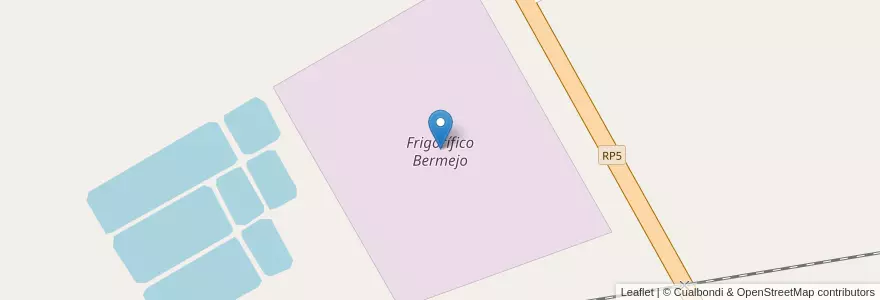 Mapa de ubicacion de Frigorífico Bermejo en アルゼンチン, サルタ州, Orán, Municipio De Pichanal.