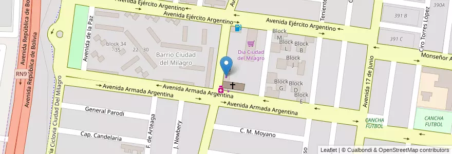Mapa de ubicacion de Frigorifico Bermejo en 阿根廷, Salta, Capital, Municipio De Salta.
