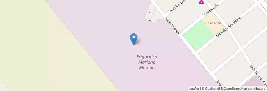 Mapa de ubicacion de Frigorífico Mariano Moreno en 阿根廷, 布宜诺斯艾利斯省, Partido De Moreno, Moreno.