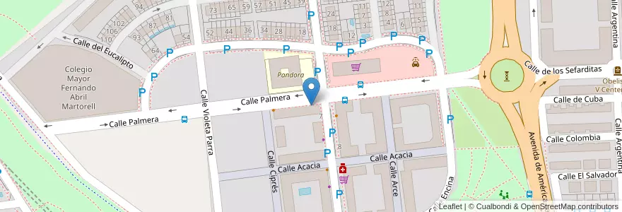 Mapa de ubicacion de Frutas y Verduras San Nicasio en Spanien, Autonome Gemeinschaft Madrid, Autonome Gemeinschaft Madrid, Área Metropolitana De Madrid Y Corredor Del Henares, Leganés.