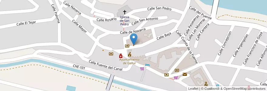 Mapa de ubicacion de ftap pub en España, Aragón, Zaragoza, Ribera Alta Del Ebro, Gallur.