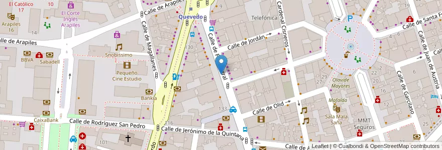 Mapa de ubicacion de FUENCARRAL, CALLE, DE,139 en Spagna, Comunidad De Madrid, Comunidad De Madrid, Área Metropolitana De Madrid Y Corredor Del Henares, Madrid.