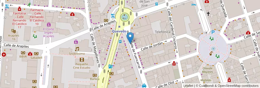 Mapa de ubicacion de FUENCARRAL, CALLE, DE,149 en スペイン, マドリード州, Comunidad De Madrid, Área Metropolitana De Madrid Y Corredor Del Henares, Madrid.