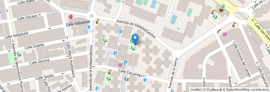 Mapa de ubicacion de Fuente en إسبانيا, منطقة مدريد, منطقة مدريد, Área Metropolitana De Madrid Y Corredor Del Henares, San Sebastián De Los Reyes.