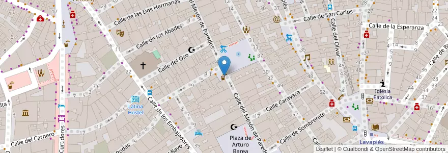 Mapa de ubicacion de Fuente de Cabestreros en إسبانيا, منطقة مدريد, منطقة مدريد, Área Metropolitana De Madrid Y Corredor Del Henares, مدريد.