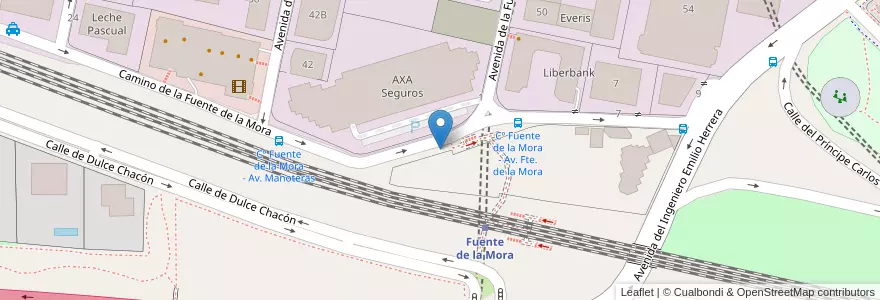 Mapa de ubicacion de FUENTE DE LA MORA, CAMINO, DE LA,3 en Espagne, Communauté De Madrid, Communauté De Madrid, Área Metropolitana De Madrid Y Corredor Del Henares, Madrid.
