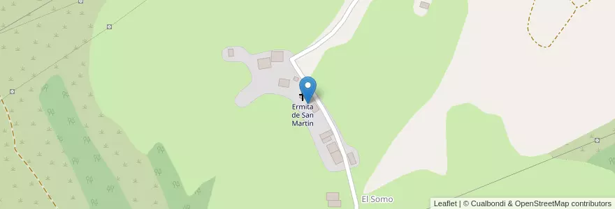 Mapa de ubicacion de Fuente de San Martin en İspanya, Bask Bölgesi, Bizkaia, Bilboaldea, Alonsotegi.