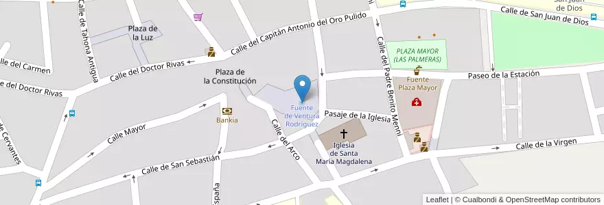 Mapa de ubicacion de Fuente de Ventura Rodríguez en Испания, Мадрид, Мадрид, Las Vegas, Ciempozuelos.