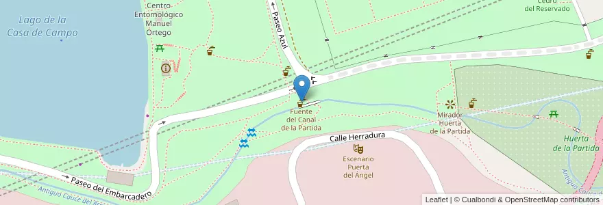 Mapa de ubicacion de Fuente del Canal de la Partida en Испания, Мадрид, Мадрид, Área Metropolitana De Madrid Y Corredor Del Henares, Мадрид.