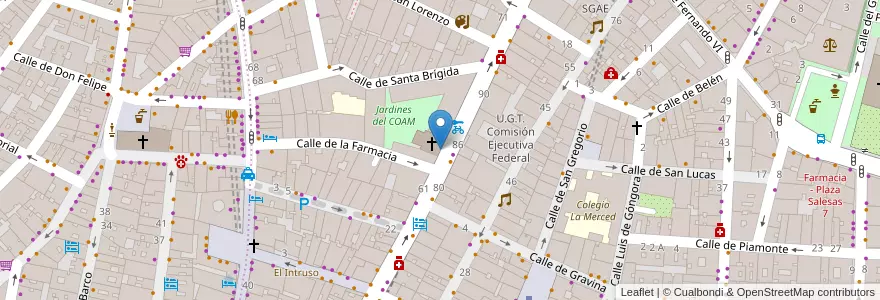 Mapa de ubicacion de Fuente dentro de la Iglesia de San Antón en Sepanyol, Comunidad De Madrid, Comunidad De Madrid, Área Metropolitana De Madrid Y Corredor Del Henares, Madrid.