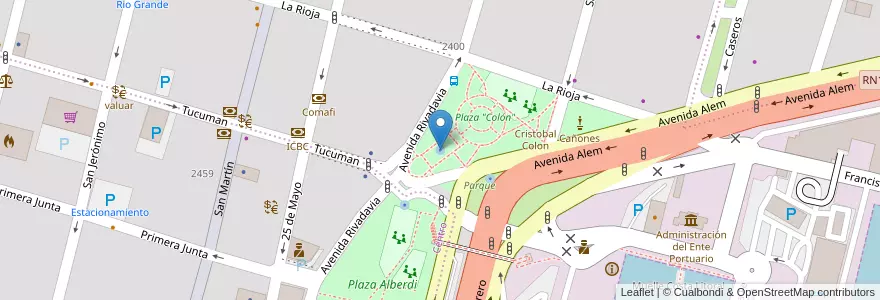 Mapa de ubicacion de Fuente Mapa Santa Fe en آرژانتین, سانتافه, Departamento La Capital, Santa Fe Capital, سانتافه.