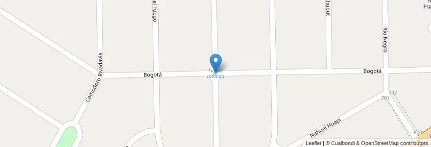 Mapa de ubicacion de Fuente rotonda en Arjantin, Buenos Aires, Partido De Tigre, General Pacheco.