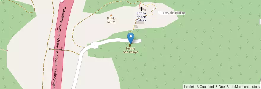 Mapa de ubicacion de fuente San Pelayo en اسپانیا, La Rioja, La Rioja, Haro.