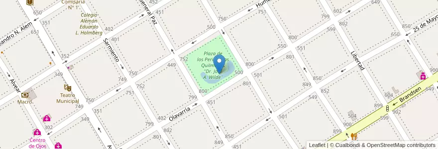 Mapa de ubicacion de Fuente Virgencita De Guadalupe .R en الأرجنتين, بوينس آيرس, Partido De Quilmes, Quilmes.