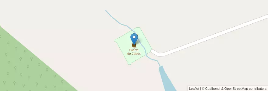 Mapa de ubicacion de Fuerte de Cobos en アルゼンチン, サルタ州, General Güemes, Municipio De Campo Santo.