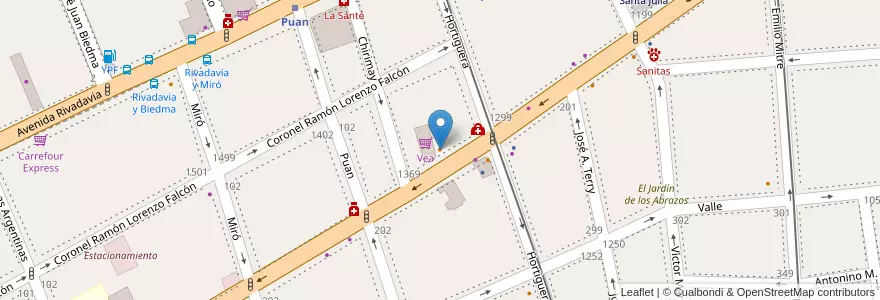 Mapa de ubicacion de Fugu Sushi, Caballito en 阿根廷, Ciudad Autónoma De Buenos Aires, Comuna 7, 布宜诺斯艾利斯, Comuna 6.