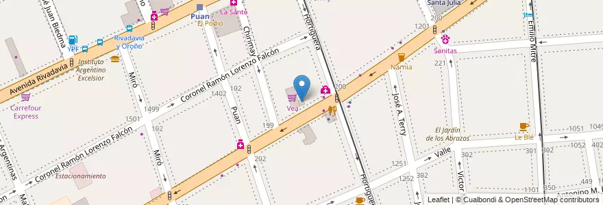 Mapa de ubicacion de Fugu Sushi, Caballito en Аргентина, Буэнос-Айрес, Comuna 7, Буэнос-Айрес, Comuna 6.