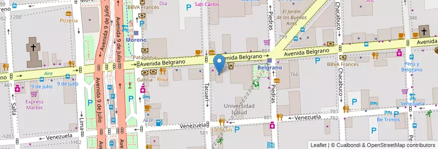 Mapa de ubicacion de Fujitec, Montserrat en Аргентина, Буэнос-Айрес, Comuna 1, Буэнос-Айрес.