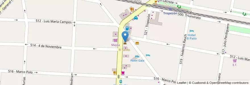 Mapa de ubicacion de Full Car en Arjantin, Buenos Aires, Partido De Tres De Febrero.
