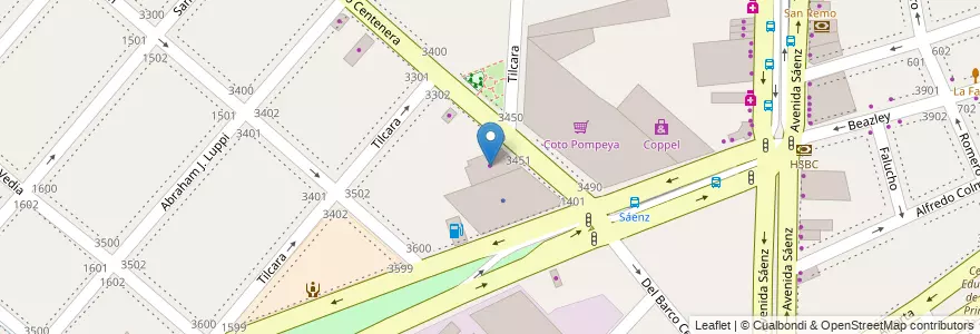 Mapa de ubicacion de Full Express, Nueva Pompeya en الأرجنتين, Ciudad Autónoma De Buenos Aires, Comuna 4, Buenos Aires.