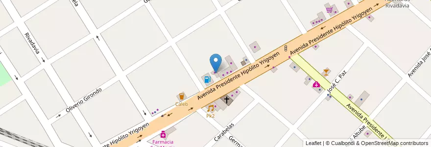 Mapa de ubicacion de Full Shop en آرژانتین, استان بوئنوس آیرس, Partido De José C. Paz.