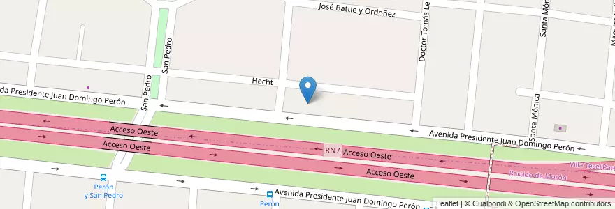 Mapa de ubicacion de Full Time en Arjantin, Buenos Aires, Partido De Hurlingham, Villa Tesei.