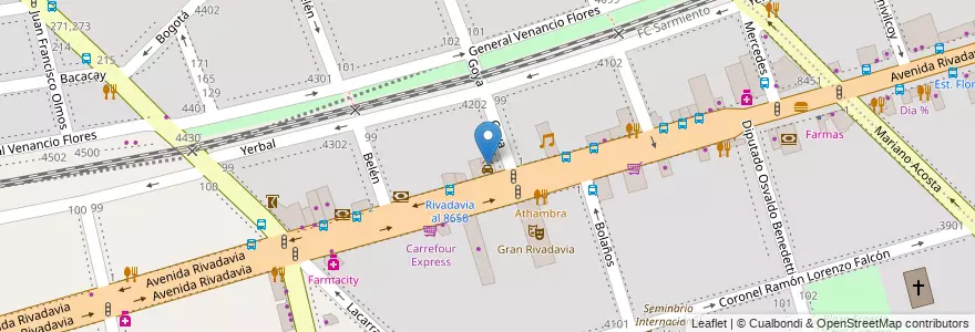 Mapa de ubicacion de Full Wash, Velez Sarsfield en 阿根廷, Ciudad Autónoma De Buenos Aires, 布宜诺斯艾利斯, Comuna 10.
