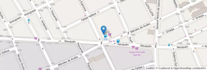 Mapa de ubicacion de Full YPF, Caballito en 아르헨티나, Ciudad Autónoma De Buenos Aires, 부에노스아이레스, Comuna 6.