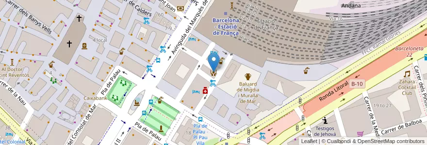 Mapa de ubicacion de Fundacio APIP-ACAM en 西班牙, Catalunya, Barcelona, Barcelonès, Barcelona.
