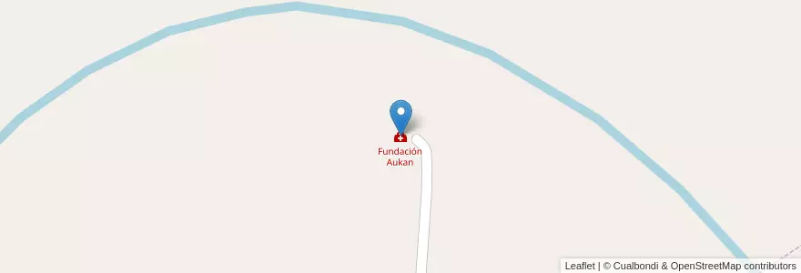 Mapa de ubicacion de Fundación Aukan en アルゼンチン, チリ, リオネグロ州, Municipio De Allen, Departamento General Roca.