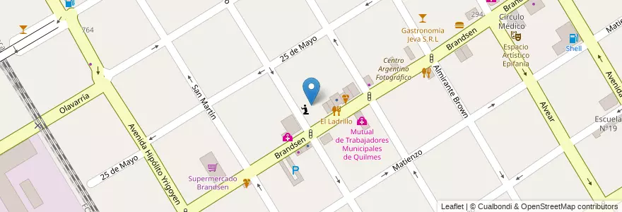 Mapa de ubicacion de fundacion comunidad contemporanea en Argentinië, Buenos Aires, Partido De Quilmes, Quilmes.
