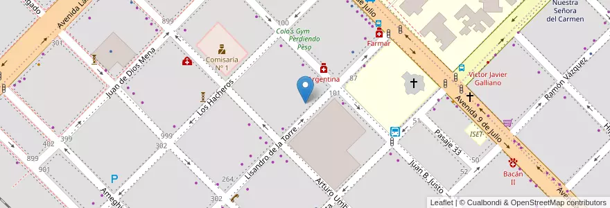 Mapa de ubicacion de Fundación CONIN en Argentine, Chaco, Departamento San Fernando, Resistencia, Resistencia.
