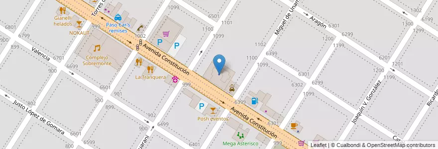 Mapa de ubicacion de Fundación Lares en الأرجنتين, بوينس آيرس, Partido De General Pueyrredón, مار ديل بلاتا.