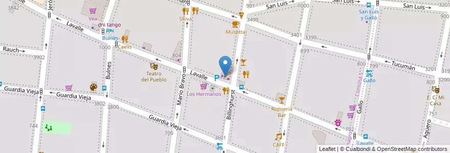 Mapa de ubicacion de Fundacion Para la Salud Mental, Almagro en Аргентина, Буэнос-Айрес, Comuna 5, Буэнос-Айрес.