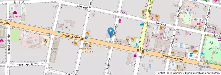 Mapa de ubicacion de Funes Pet Shop en Argentine, Santa Fe, Departamento Rosario, Municipio De Funes, Funes.