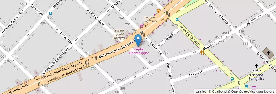 Mapa de ubicacion de Fusccar, Velez Sarsfield en Arjantin, Ciudad Autónoma De Buenos Aires, Buenos Aires, Comuna 10.