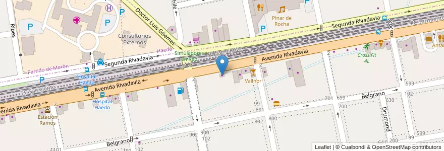 Mapa de ubicacion de G. Garcia en Argentina, Buenos Aires, Partido De La Matanza, Ramos Mejía.