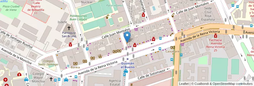 Mapa de ubicacion de Gabaldón en إسبانيا, منطقة مدريد, منطقة مدريد, Área Metropolitana De Madrid Y Corredor Del Henares, مدريد.