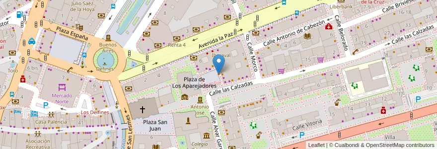 Mapa de ubicacion de Gabbana en スペイン, カスティーリャ・イ・レオン州, Burgos, Alfoz De Burgos, Burgos.