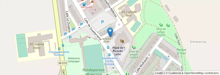 Mapa de ubicacion de Galapagar en Испания, Мадрид, Мадрид, Cuenca Del Guadarrama, Galapagar.