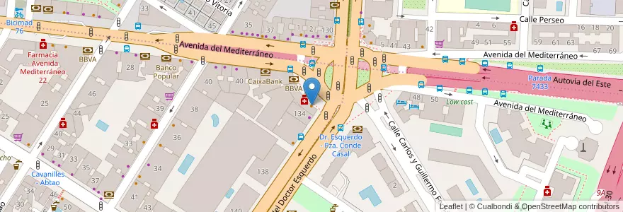 Mapa de ubicacion de Galápago en إسبانيا, منطقة مدريد, منطقة مدريد, Área Metropolitana De Madrid Y Corredor Del Henares, مدريد.