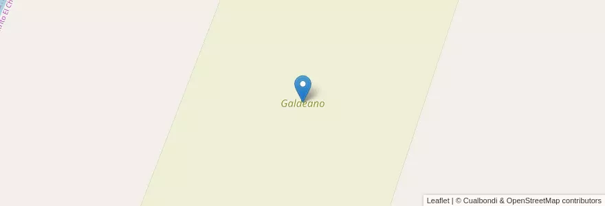 Mapa de ubicacion de Galdeano en Argentine, Chili, Mendoza, Distrito El Chilcal, Departamento Lavalle.