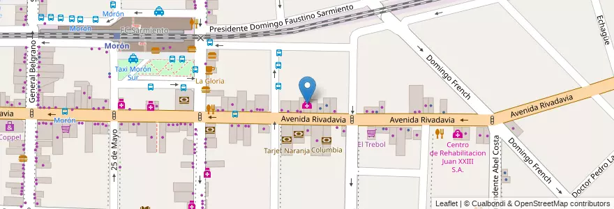 Mapa de ubicacion de Galeno en Arjantin, Buenos Aires, Partido De Morón, Morón.