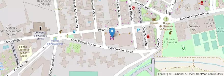Mapa de ubicacion de Galería de Alimentación Boisan II en Spanien, Autonome Gemeinschaft Madrid, Autonome Gemeinschaft Madrid, Área Metropolitana De Madrid Y Corredor Del Henares, Alcalá De Henares.