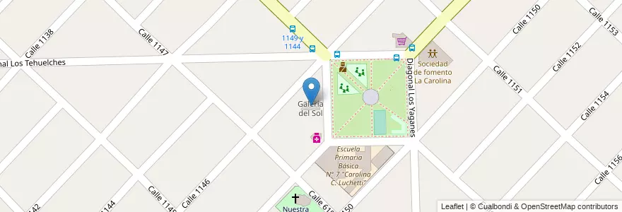 Mapa de ubicacion de Galería del Sol en Arjantin, Buenos Aires, Partido De Florencio Varela, Ingeniero Juan Allan.