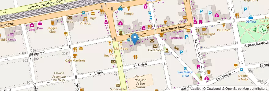 Mapa de ubicacion de Galería Naonis en Argentinië, Buenos Aires, Partido De La Matanza, Ramos Mejía.