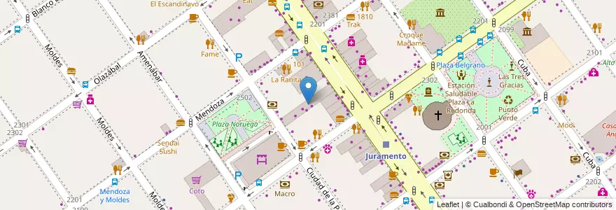 Mapa de ubicacion de Galeria Recamier, Belgrano en Argentina, Ciudad Autónoma De Buenos Aires, Buenos Aires, Comuna 13.