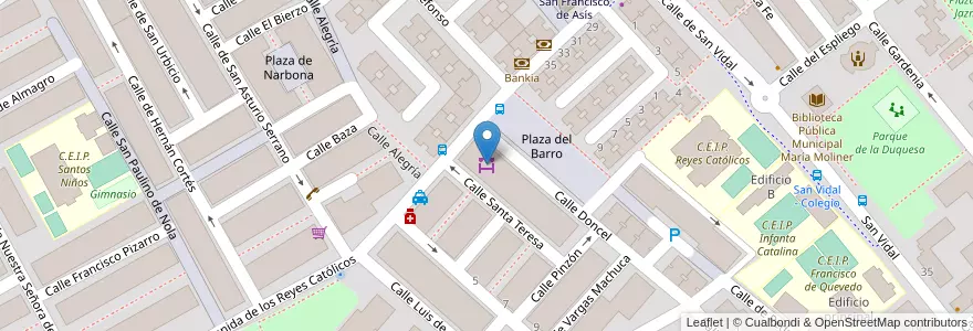 Mapa de ubicacion de Galería Santa Teresa en Spain, Community Of Madrid, Community Of Madrid, Área Metropolitana De Madrid Y Corredor Del Henares, Alcalá De Henares.