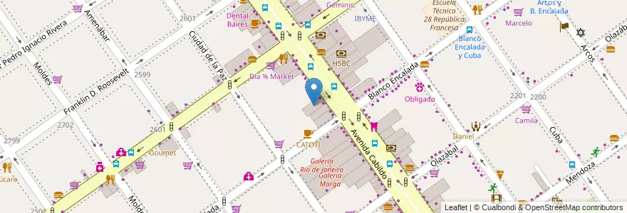 Mapa de ubicacion de Galería Windsor, Belgrano en Argentine, Ciudad Autónoma De Buenos Aires, Buenos Aires, Comuna 13.